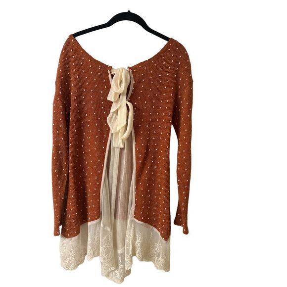 A’reve sweater rust color size small - Picture 2 of 5